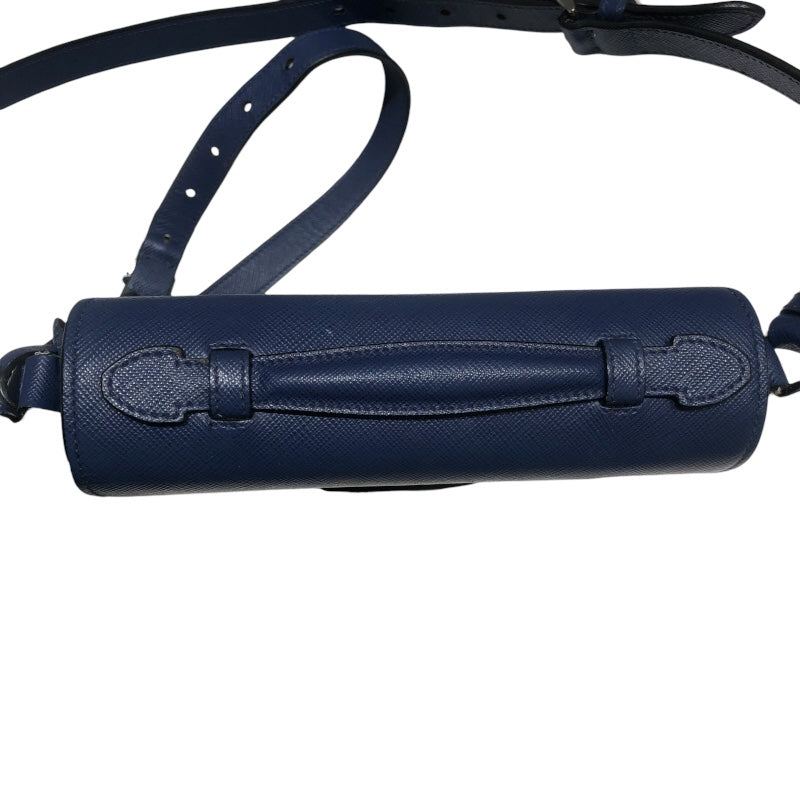 プラダ PRADA ショルダーバッグ ブルーSV金具 レザー ユニセックス ショルダーバッグ