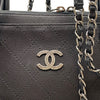 シャネル CHANEL マトラッセハンドバッグ A94849 ブラック シルバー金具 キャビア レディース ハンドバッグ