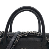 シャネル CHANEL マトラッセハンドバッグ A94849 ブラック シルバー金具 キャビア レディース ハンドバッグ