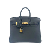 エルメス HERMES バーキン25 K刻印 ブラック、ゴールド金具 トゴ レディース ハンドバッグ