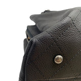 シャネル CHANEL マトラッセハンドバッグ A94849 ブラック シルバー金具 キャビア レディース ハンドバッグ
