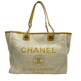 シャネル CHANEL ドーヴィルMM A67001 ストロー レディース ショルダーバッグ