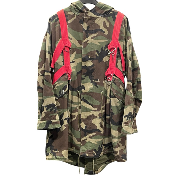 セリーヌ CELINE カモフラージュ総柄ハーネスコート 2W860494M グリーン コットン メンズ その他アウター