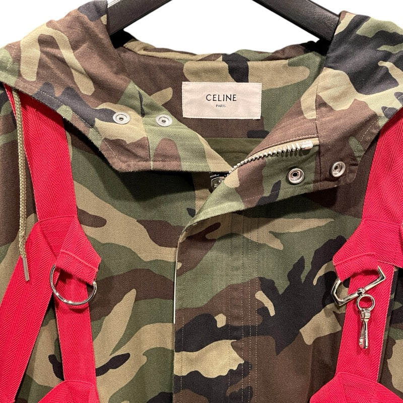 セリーヌ CELINE カモフラージュ総柄ハーネスコート 2W860494M グリーン コットン メンズ その他アウター