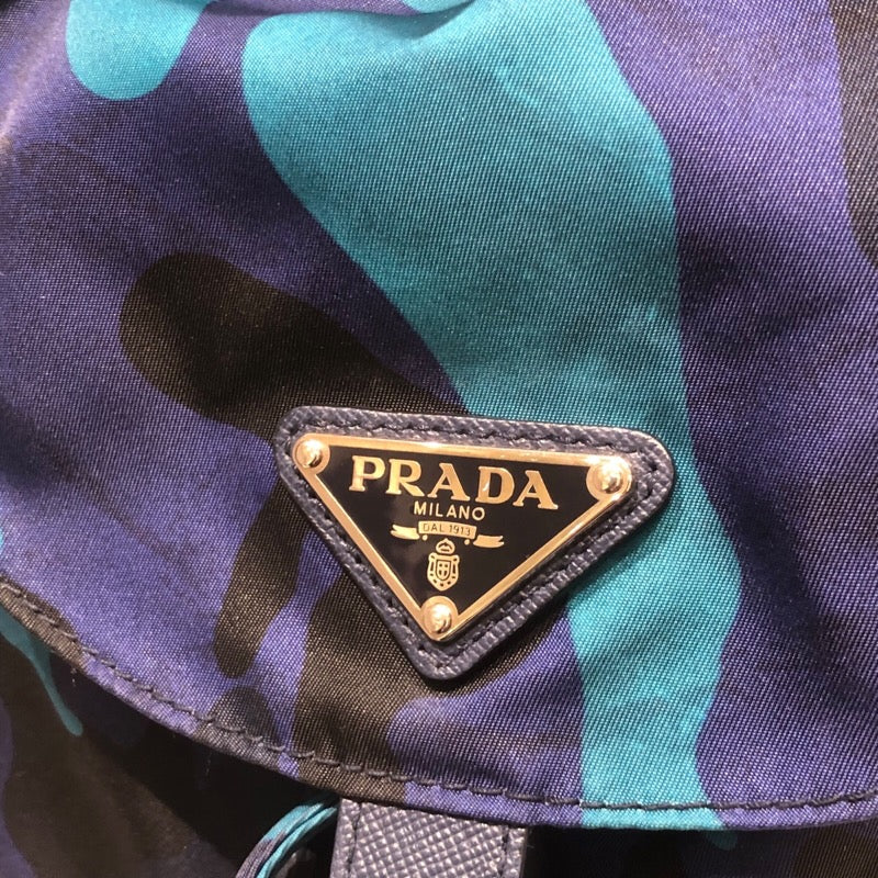 プラダ PRADA テスートナイロンリュック ブルー ナイロン レディース リュック・デイパック