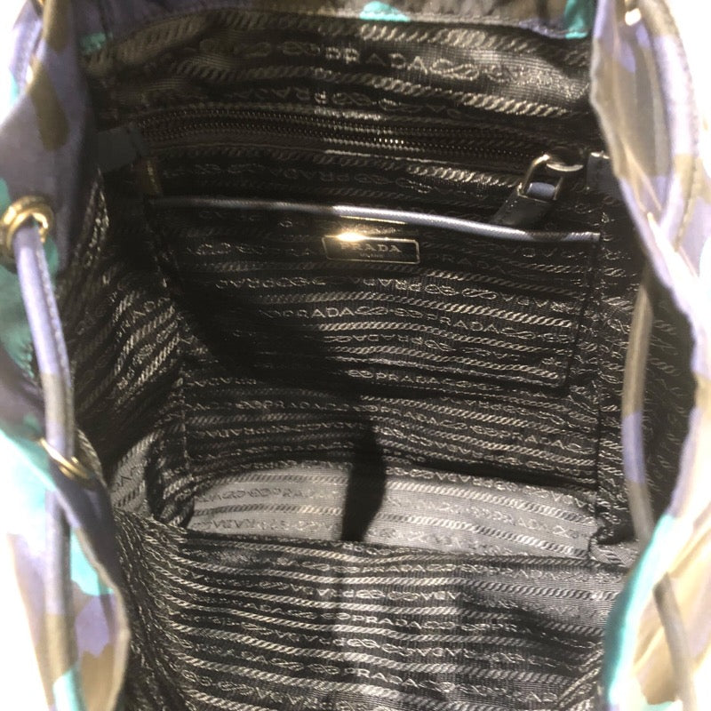 プラダ PRADA テスートナイロンリュック ブルー ナイロン