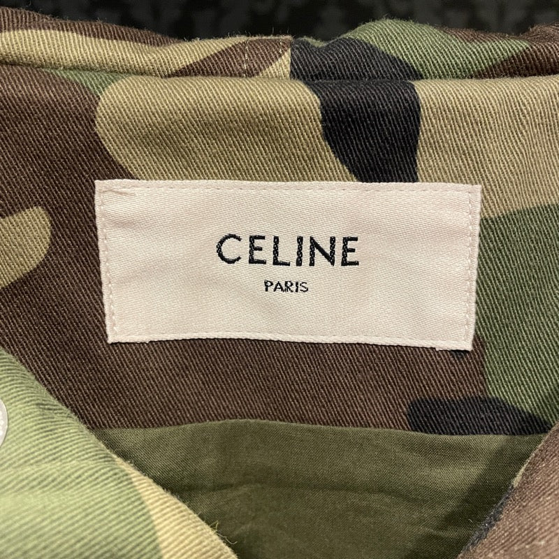 セリーヌ CELINE カモフラージュ総柄ハーネスコート 2W860494M グリーン コットン メンズ その他アウター