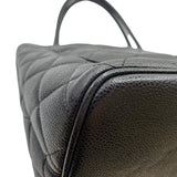 シャネル CHANEL 復刻トート A01804 ブラック×シルバー金具 キャビア レディース トートバッグ