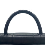 シャネル CHANEL マドモアゼルトップハンドルバッグ ブラック/ゴールド金具 ラム レディース ハンドバッグ