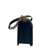シャネル CHANEL ボーイシャネル25 A67086 ブラック/ゴールド金具 ラム レディース ショルダーバッグ