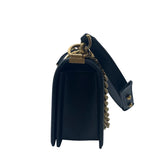 シャネル CHANEL ボーイシャネル25 A67086 ブラック/ゴールド金具 ラム レディース ショルダーバッグ