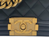 シャネル CHANEL ボーイシャネル25 A67086 ブラック/ゴールド金具 ラム レディース ショルダーバッグ