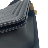シャネル CHANEL ボーイシャネル25 A67086 ブラック/ゴールド金具 ラム レディース ショルダーバッグ