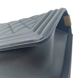 シャネル CHANEL ボーイシャネル25 A67086 ブラック/ゴールド金具 ラム レディース ショルダーバッグ