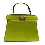 フェンディ FENDI ピーカブーアイシーユープチ 8BN335 ライトグリーン レザー レディース ショルダーバッグ