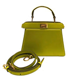 フェンディ FENDI ピーカブーアイシーユープチ 8BN335 ライトグリーン レザー レディース ショルダーバッグ