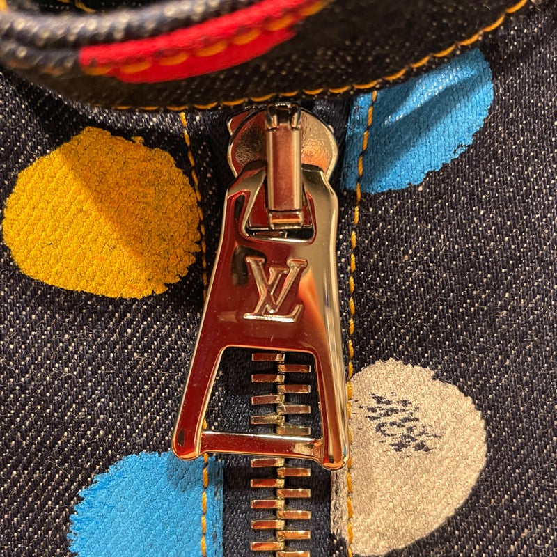 ルイ・ヴィトン LOUIS VUITTON x 草間彌生 ドットデニムジャケット FOJA33 インディゴ デニム メンズ デニムジャケット