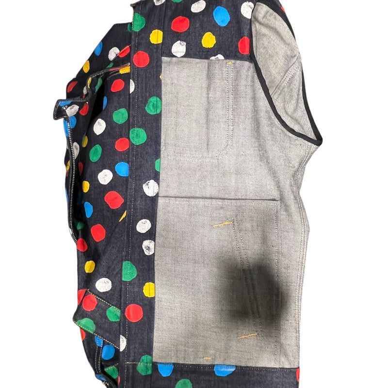 ルイ・ヴィトン LOUIS VUITTON x 草間彌生 ドットデニムジャケット FOJA33 インディゴ デニム メンズ デニムジャケット