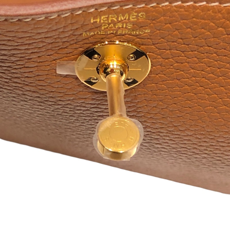 エルメス HERMES リンディミニ W刻 ゴールド GD金具 トリヨン レディース ショルダーバッグ