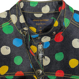 ルイ・ヴィトン LOUIS VUITTON x 草間彌生 ドットデニムジャケット FOJA33 インディゴ デニム メンズ デニムジャケット