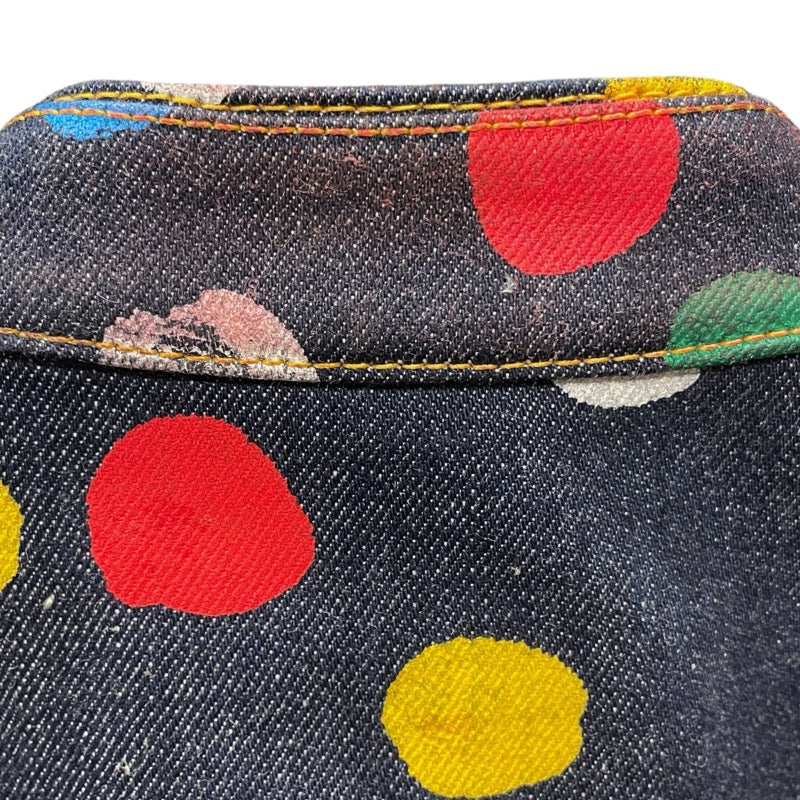 ルイ・ヴィトン LOUIS VUITTON x 草間彌生 ドットデニムジャケット FOJA33 インディゴ デニム メンズ デニムジャケット