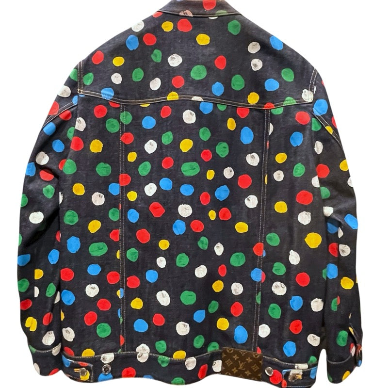 ルイ・ヴィトン LOUIS VUITTON x 草間彌生 ドットデニムジャケット FOJA33 インディゴ デニム メンズ デニムジャケット