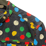 ルイ・ヴィトン LOUIS VUITTON x 草間彌生 ドットデニムジャケット FOJA33 インディゴ デニム メンズ デニムジャケット