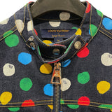 ルイ・ヴィトン LOUIS VUITTON x 草間彌生 ドットデニムジャケット FOJA33 インディゴ デニム メンズ デニムジャケット