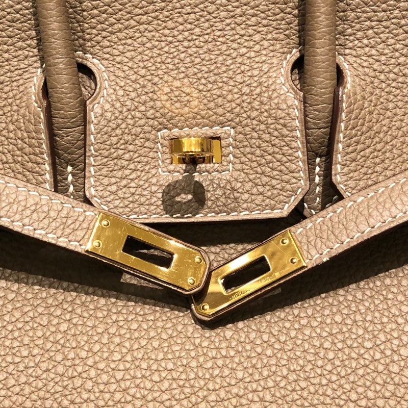 エルメス HERMES バーキン25 Z刻 エトゥープ ゴールド金具 トゴ
