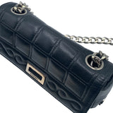 シャネル CHANEL 2.55 サイドココマークミニチェーンショルダー ブラック シルバー金具 ラム レディース ショルダーバッグ