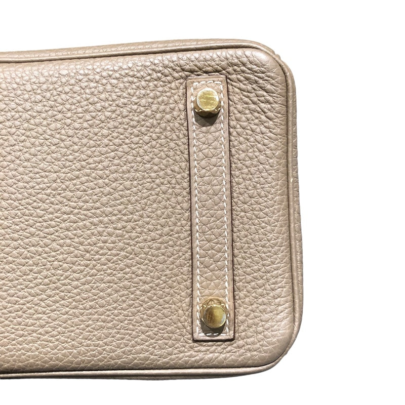 エルメス HERMES バーキン25 Z刻 エトゥープ　ゴールド金具 トゴ レディース ハンドバッグ