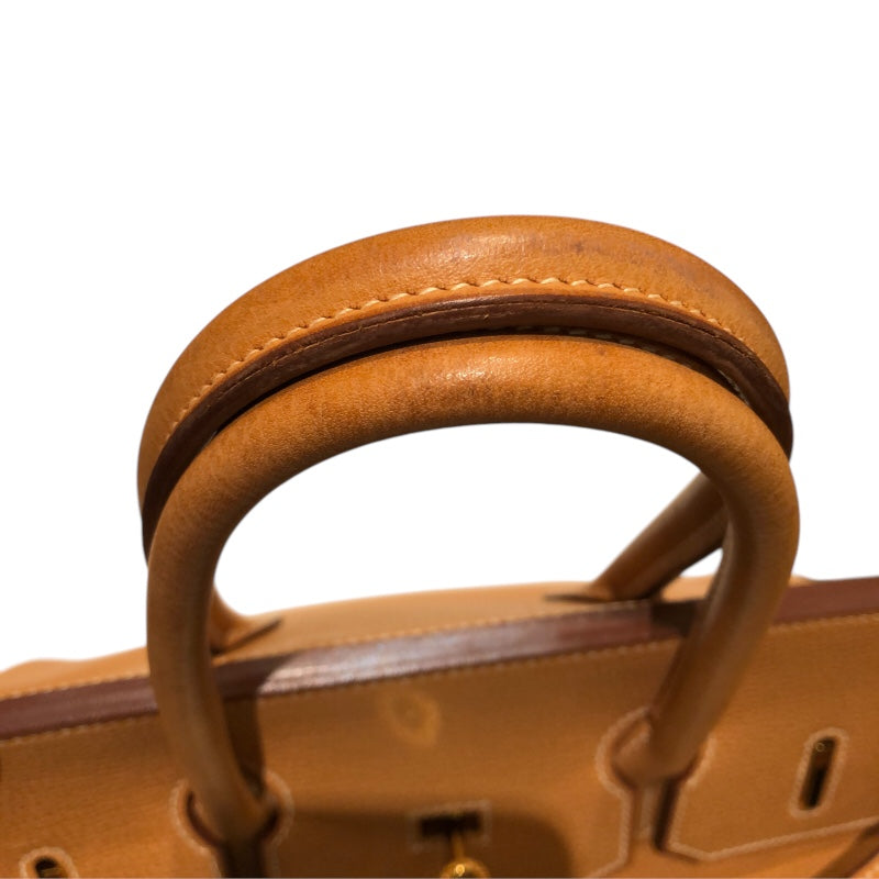 エルメス HERMES バーキン35 □J刻 ナチュラル GD金具 アルデンヌ レディース ハンドバッグ