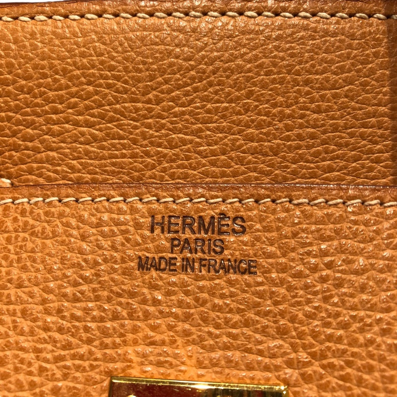 エルメス HERMES バーキン35 □J刻 ナチュラル GD金具 アルデンヌ レディース ハンドバッグ