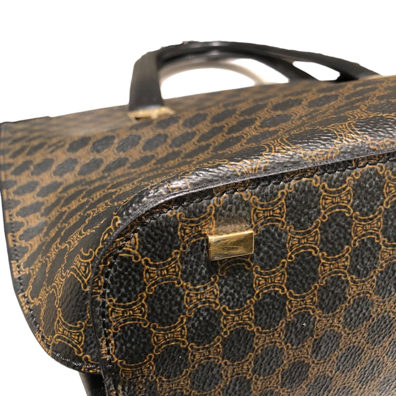 セリーヌ CELINE マカダム柄2WAYバッグ ブラック PVC レディース