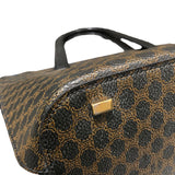 セリーヌ CELINE マカダム柄2WAYバッグ ブラック PVC レディース ハンドバッグ