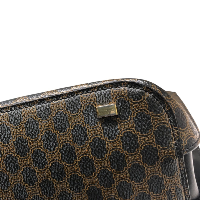 セリーヌ CELINE マカダム柄2WAYバッグ ブラック PVC レディース ハンドバッグ