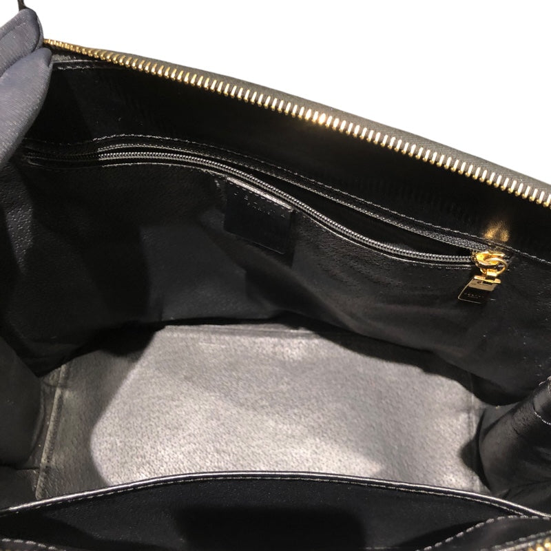 セリーヌ CELINE マカダム柄2WAYバッグ ブラック PVC レディース ハンドバッグ