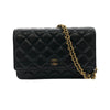 シャネル CHANEL マトラッセ チェーンウォレット AP0250 ブラック ラムスキン レディース ショルダーバッグ