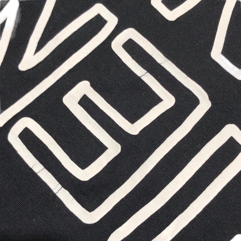 フェンディ FENDI DEMON MOTIF プリントTシャツ FY0936 ブラック コットン メンズ 半袖Ｔシャツ