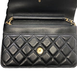 シャネル CHANEL マトラッセ チェーンウォレット AP0250 ブラック ラムスキン レディース ショルダーバッグ