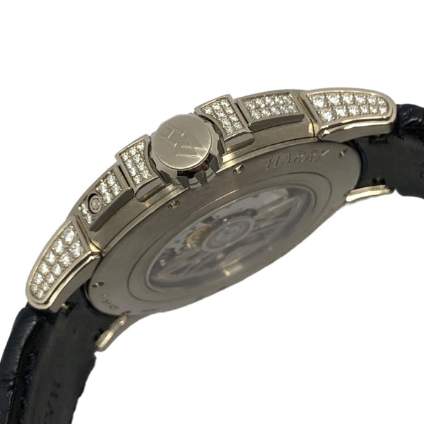 ハリーウィンストン HARRY WINSTON オーシャン バイレトログラード オートマティック OCEABI42WW002 ホワイト K18WG/革ベルト 自動巻き メンズ 腕時計