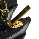 シャネル CHANEL マトラッセ チェーンウォレット AP0250 ブラック ラムスキン レディース ショルダーバッグ