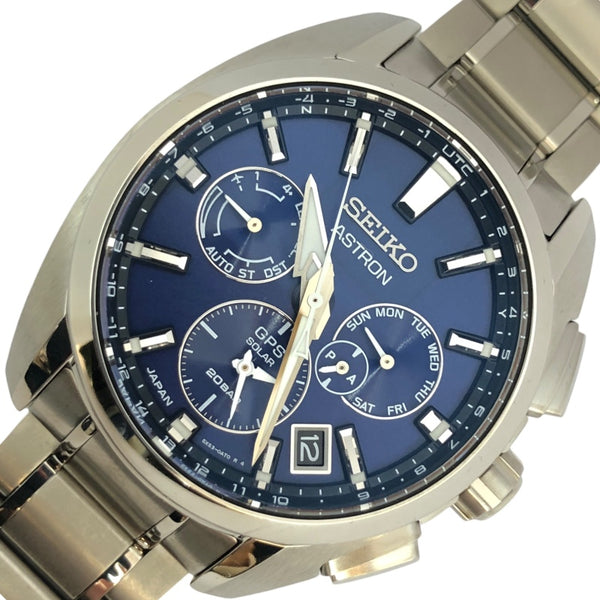 セイコー SEIKO アストロン オリジン GPSソーラー 5X SBXC065 ブルー チタン クオーツ メンズ 腕時計