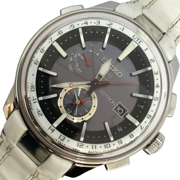 セイコー SEIKO アストロン リミテッド エディション SBXA045 ブラック SS/革ベルト クオーツ メンズ 腕時計