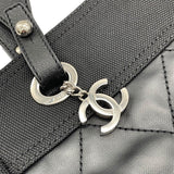 シャネル CHANEL パリピアリッツトート A34208 11番台 ブラック シルバー金具 コーティングキャンバス レディース トートバッグ