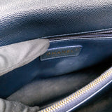 シャネル CHANEL ココハンドル29 A92991 31番台 ネイビー/ゴールド金具 牛革 キャビアスキン/リザード レディース ショルダーバッグ