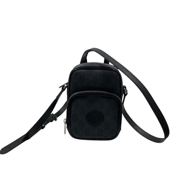 グッチ GUCCI インターロッキングG付き ミニバッグ 672952 GGスプリームキャンバス メンズ ショルダーバッグ