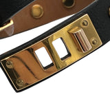 エルメス HERMES ミニドッグブレスレット ブラック スイフト アクセサリー