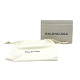 バレンシアガ BALENCIAGA ロゴカードホルダー 490620 ホワイト レザー レディース カードケース