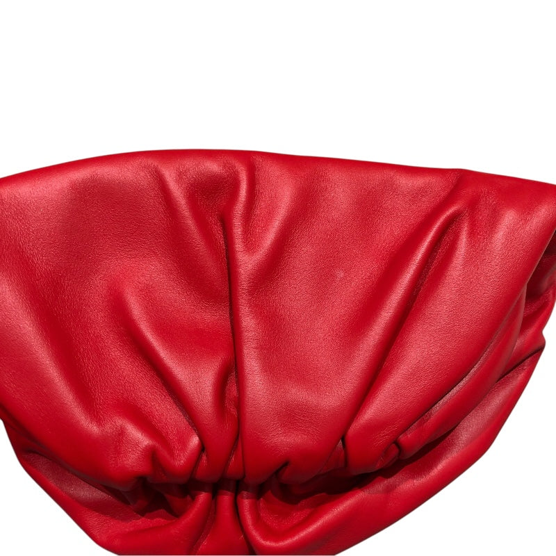 ボッテガ・ヴェネタ BOTTEGA VENETA ザチェーンポーチ 651445 レッド金具SV レザー ユニセックス ボディバッグ